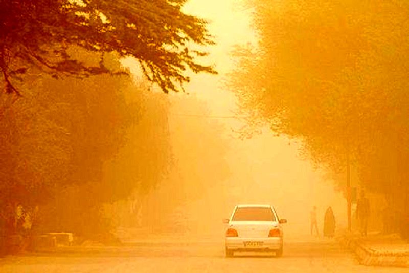 گردوخاک-افزیش دما-هوای گرم