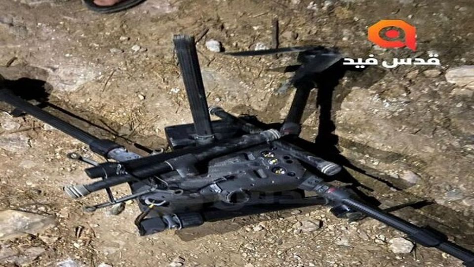 Israeli regime's drone crashes in West Bank