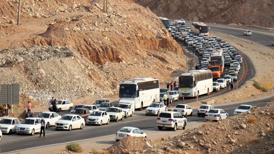 ترافیک پرحجم در محورهای منتهی به مرز خسروی